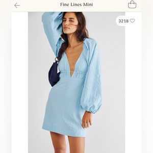 Free People blue mini dress